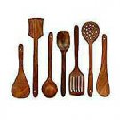 Classic Shoppe Wooden Serving and Cooking Spoons Wood Brown Spoons Kitchen Utens