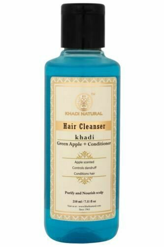 New Khadi Green Apple &Conditioner Shampoo Herbal Product Natural Goodness 210ML