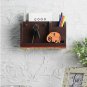 Maintained homes,VarEesha Brown and Orange Handcrafted Wall Mounting Magazine Ho