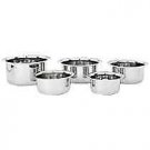 Solimo Stainless Steel Tope Set (5 Pieces - 420 ml, 550 ml, 840 ml, 1150 ml and