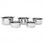 Solimo Stainless Steel Tope Set (5 Pieces - 420 ml, 550 ml, 840 ml, 1150 ml and