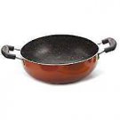 Nirlon Browni Non Stick Aluminium Kadhai, Brown