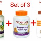 Patanjali Ramdev Divya Herbal Set of Swet Mushli Shatavar Ashawagandha Churna