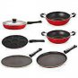 Nirlon Non Stick Coated Dishwasher Safe 6 Pieces Aluminium Kitchen Utensils Comb