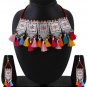 Yellow Chimes Brass Jewel Set(Multicolour)  deliver with in 7 days.