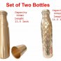 Two Stylish Copper Water Bottles Flasks Ayurvedic benefited Leak Free From India