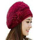 Beautifully Woven Expandable Very Soft Beanie(Wine Red)