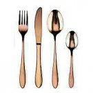 Gracious Mart - 5 Stainless Steel Utensils Rose Gold Spoon Include Tea Spoon /Kn