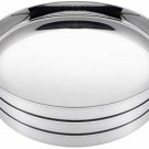 Style OK Solimo Myrah Stainless Steel Dinner Plate Set (3 Pcs, Curved Deep Wall