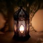 Festive Tea Light Candle Holder - Black Active