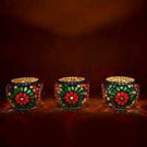 Shivam Living room decorations Solid Glass Candle Holders Housewarming