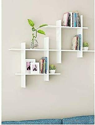 Style OK Wooden MDF - Medium Density Fiber Decoration Wall Rack Shelves (4x16x16