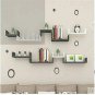 Style OK Wall Rack Shelves Set of 9 Shelves Black and White (4x16x4)(4x12x4)(4x8