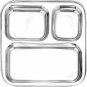 Style OK Stainless Steel  Solimo Pav Bhaji / Snacks Plate
