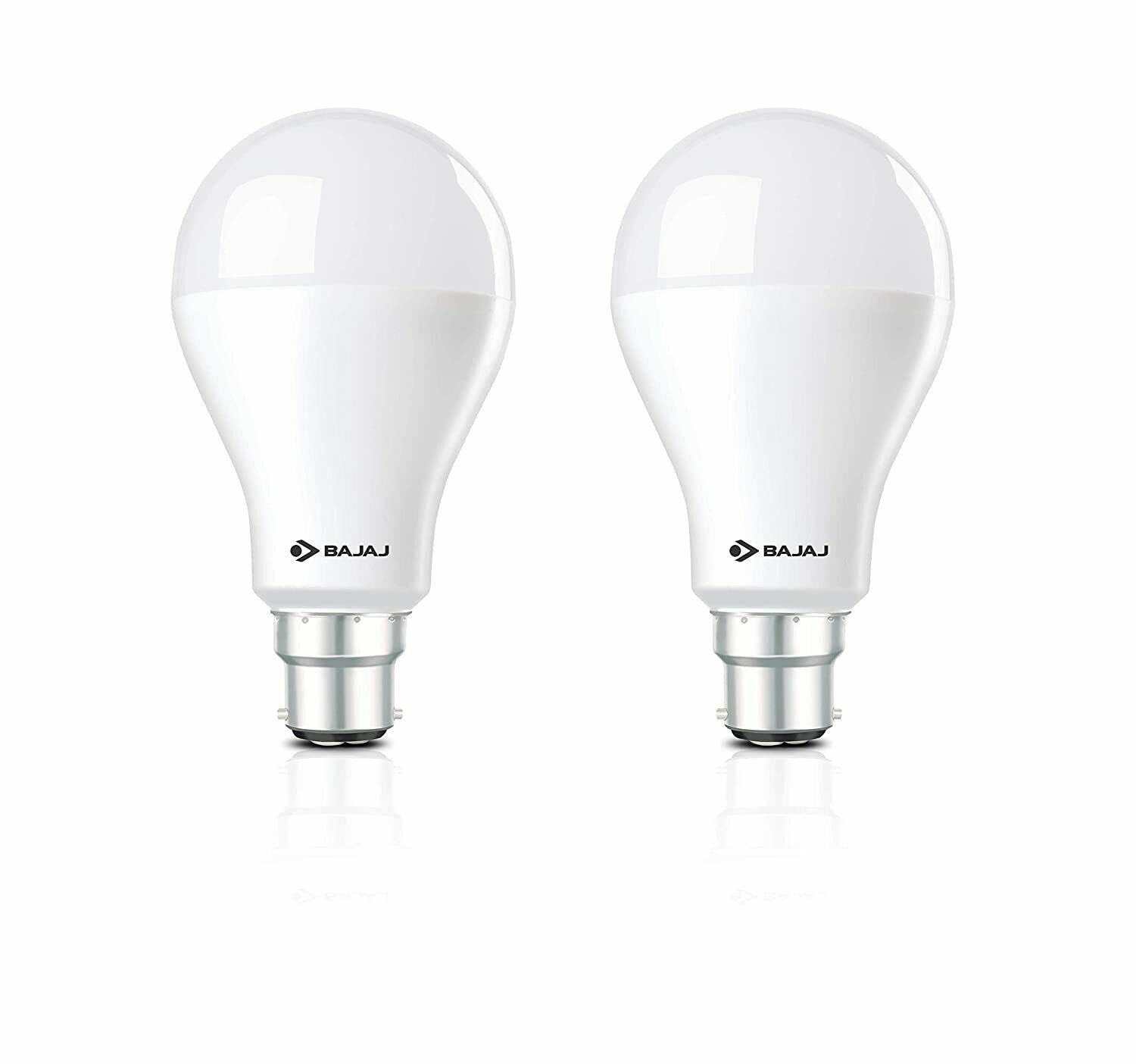 Bajaj Base B22 15-Watt Led Bulb (Pack of 2, Cool Day Light)