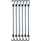 Amazon Basics TD090123 Bungee Cords / 15.7 Inches ,6- Pack