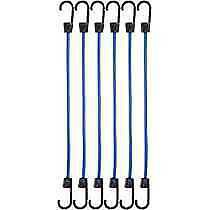 Amazon Basics TD090123 Bungee Cords / 15.7 Inches ,6- Pack