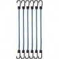 Amazon Basics TD090123 Bungee Cords / 15.7 Inches ,6- Pack