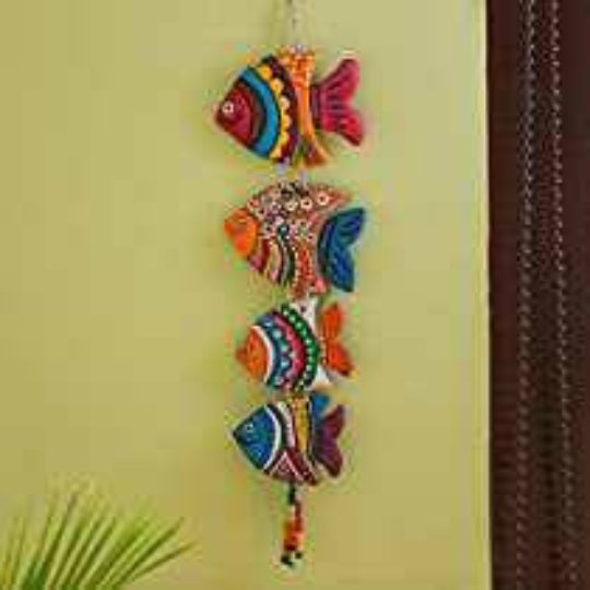 Exclusive Lane Fish Handmade and Hand Painted Garden Decorative Wall Hanging