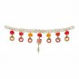 White Gajra Toran with Ganesha (free delivery with in 7 days) by dhl express