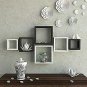 Style OK Danish Art Decor Wall Shelf Square Shape Floating Wall Shelves, Set of