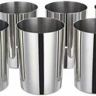 Style OK Solimo Sparkle Stainless Steel Glass Set (6 Pieces, 340 my)
