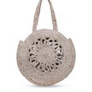 Diwaah Beige Self Design Jute Shoulder Bag (Onesize) , the bag