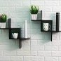Style OK Home Decoration Floating Wall Rack Shelves (Black, 4 x 24 x 24)Inches -
