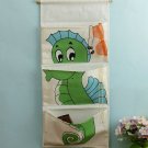 Keep you organized, Cortina White and Green Printed Multi-Utility Wall Hanging O