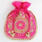 Rani Dupion Silk Fabric Potli   DELIVERY WITH IN 7 DAYS BY DHL EXPRESS