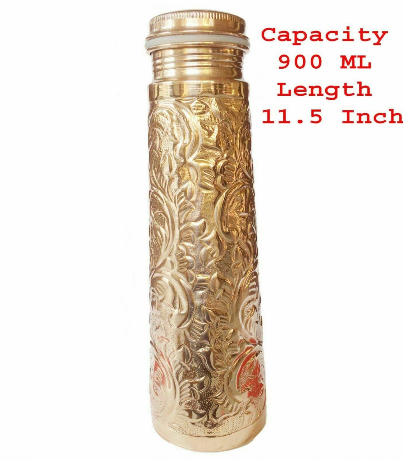Copper Bottle Flask Designed Herbal benefited 100% pure Joint & Leak Free india