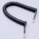 2 × Black Telephone Handset Receiver Cord Phone Coil Extension Wire Cable 4.5 ft