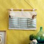Cortina Off White and Blue Striped Water Resistant Handbag Organizer