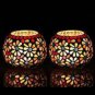 Enjoy fest with The Purple Tree Moroccan Mosaic Glass Tea Light Candle Holder