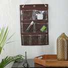 My Gift Booth Brown Solid Multi Utility Wall Hanging Organizer