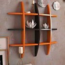 Style OK Mounted Wall Rack (Orange Brown, 5/25/25 inches)