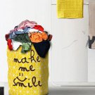 Make you smile, Story @home Yellow and Brown Laundry Bag get within 7 days throu