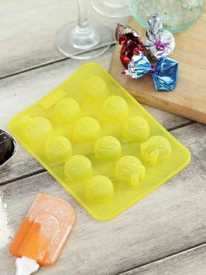 Festive time on,Christmas,Hazel Yellow Solid 10 Cavity Silicon