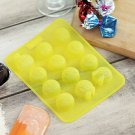 Festive time on,Christmas,Hazel Yellow Solid 10 Cavity Silicon