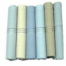 6 Piece of Men Handkerchief 100% Cotton Durable Soft BEST Quality