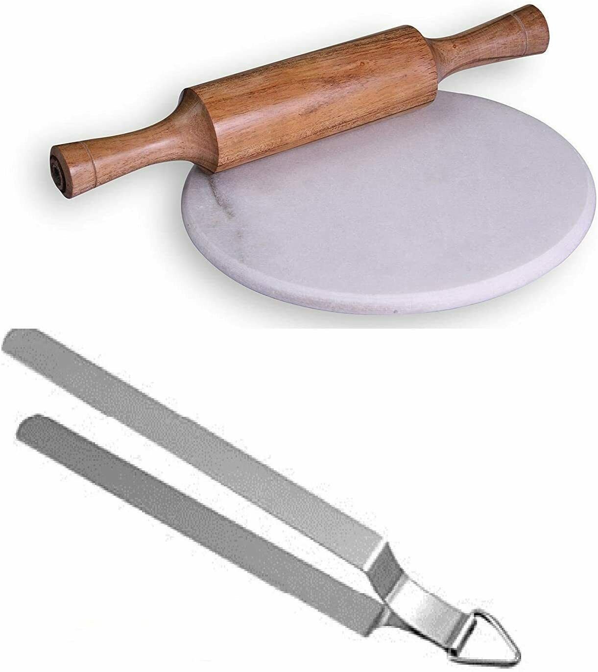 Final Deals Combo Pack Stainless Steel Tong Roti Chapati Chimta Chipya Silver  w