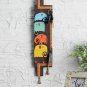 Happy homes, VarEesha Brown and Blue Handcrafted Elephant Family of Four Key hol