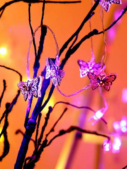 Tayhaa White Butterfly Shaped String Lights get fast through DHL Express
