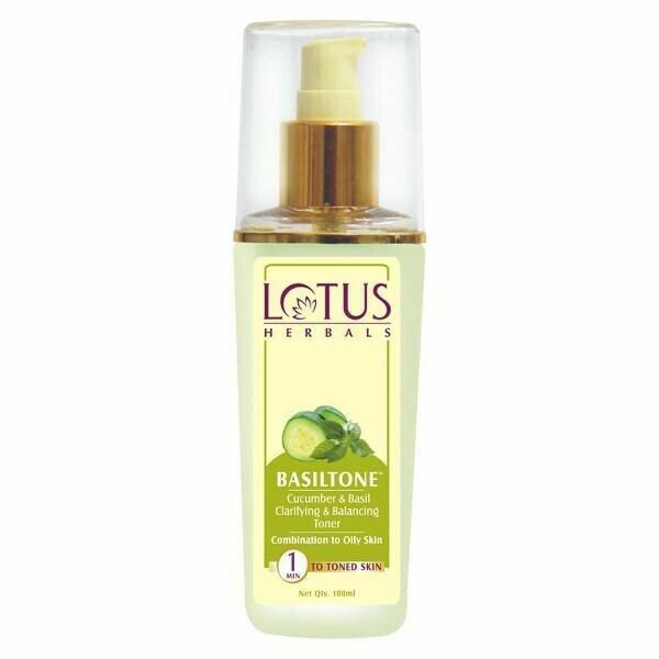 2 x BasilTone Cucumber and Basil Clarifying and Balancing Toner - 100 ml