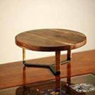 Exclusive Lane Handwoven Cake Stand in Sheesham Wood and Iron Wooden cup stand