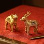 Exclusive Lane Deer Twins Handmade Painted Cotton Cloth Showpiece  dhl express