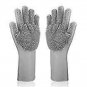 Cellphonez Dish Washing Silicon Hand Gloves with Scrubber for Kitchen Cleaning,