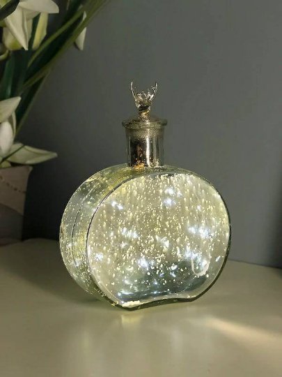 Homesake Silver Toned Solid Handcrafted Table Top String Lights get within 7 day