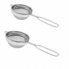 10 × Stainless Steel Tea strainer-Silver Set of 4 Classic wire handle Size 7,8