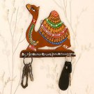 Lively homes, eCraft India Brown and Gold Toned Papier-Mache Camel Key holder, g